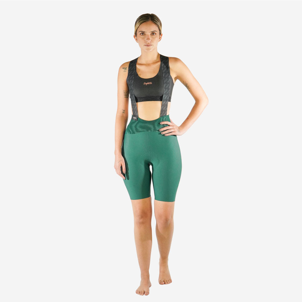 Pre-order Toscana 2.0 - Emerald Cycling Bib shorts. Women