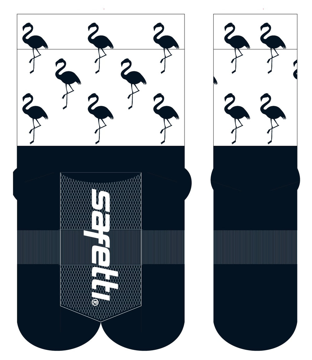 CWA Flamingo Cycling Socks. Unisex