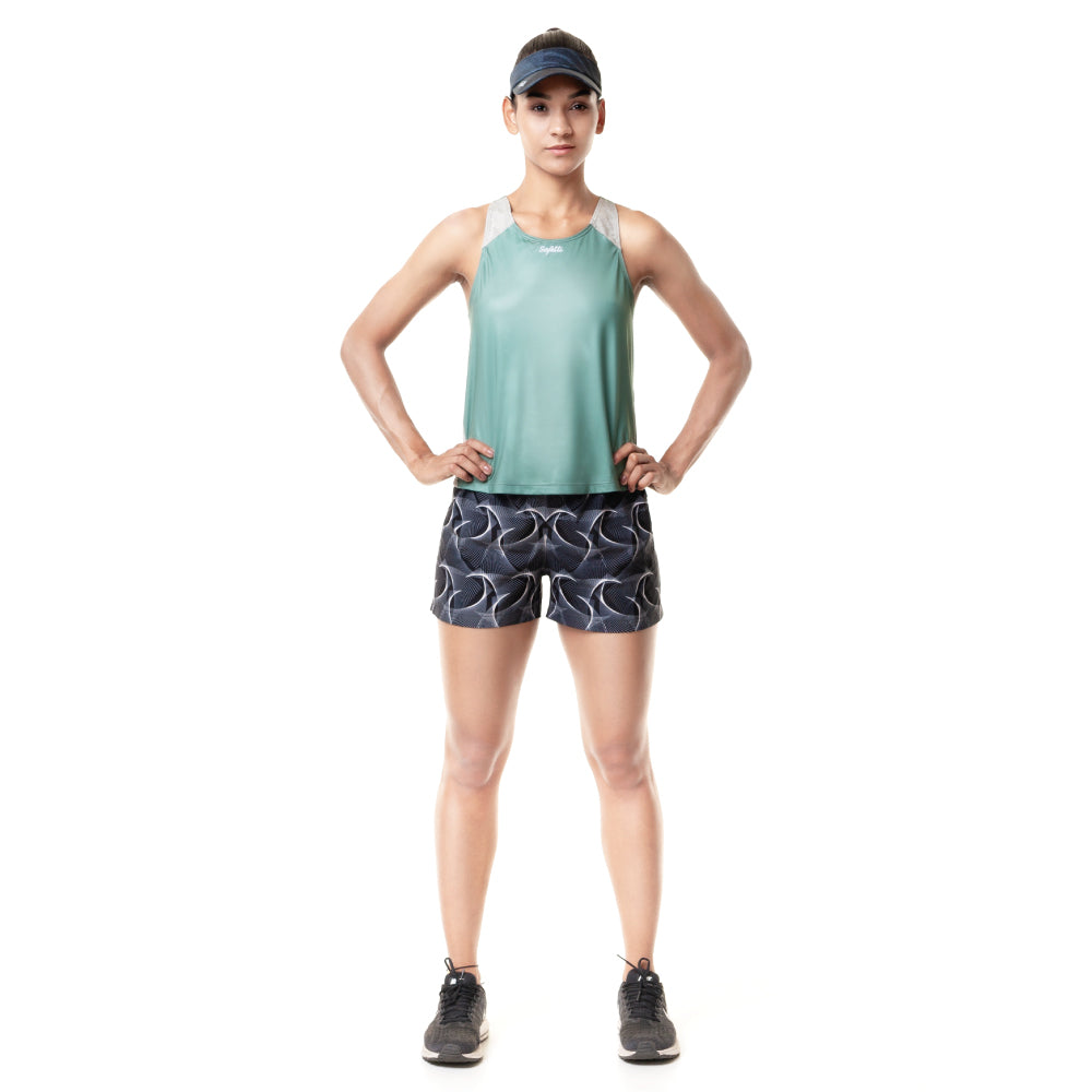 Sunset Running - Indomite - Sleeveless Running Jersey. Women