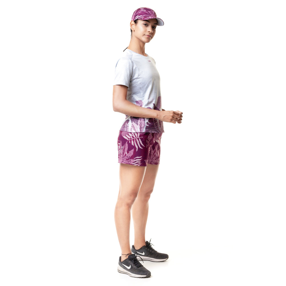 Sunset Running - Unbroken - Short Sleeve Running Jersey. Women