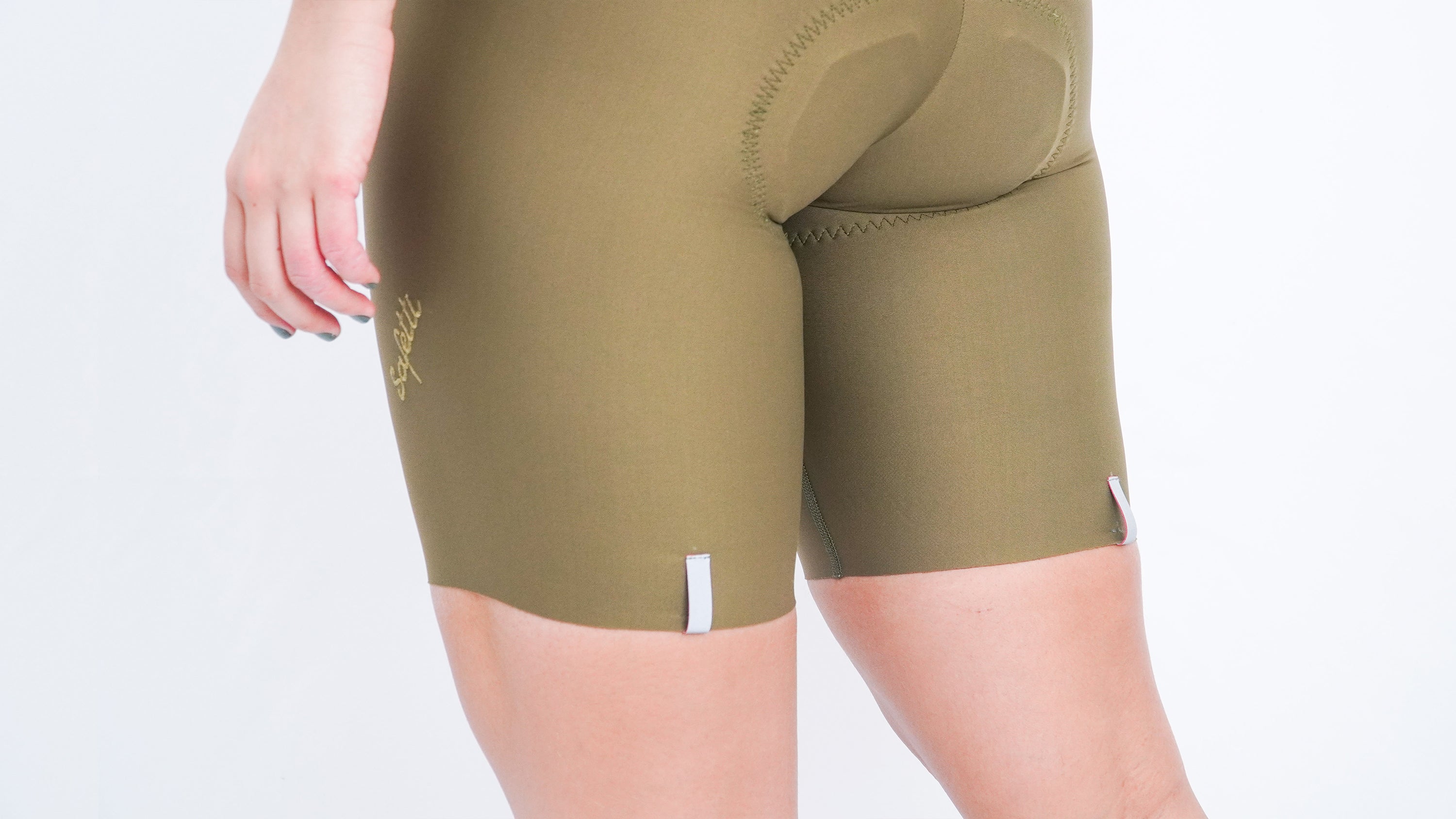 Khaki cycling shorts womens top