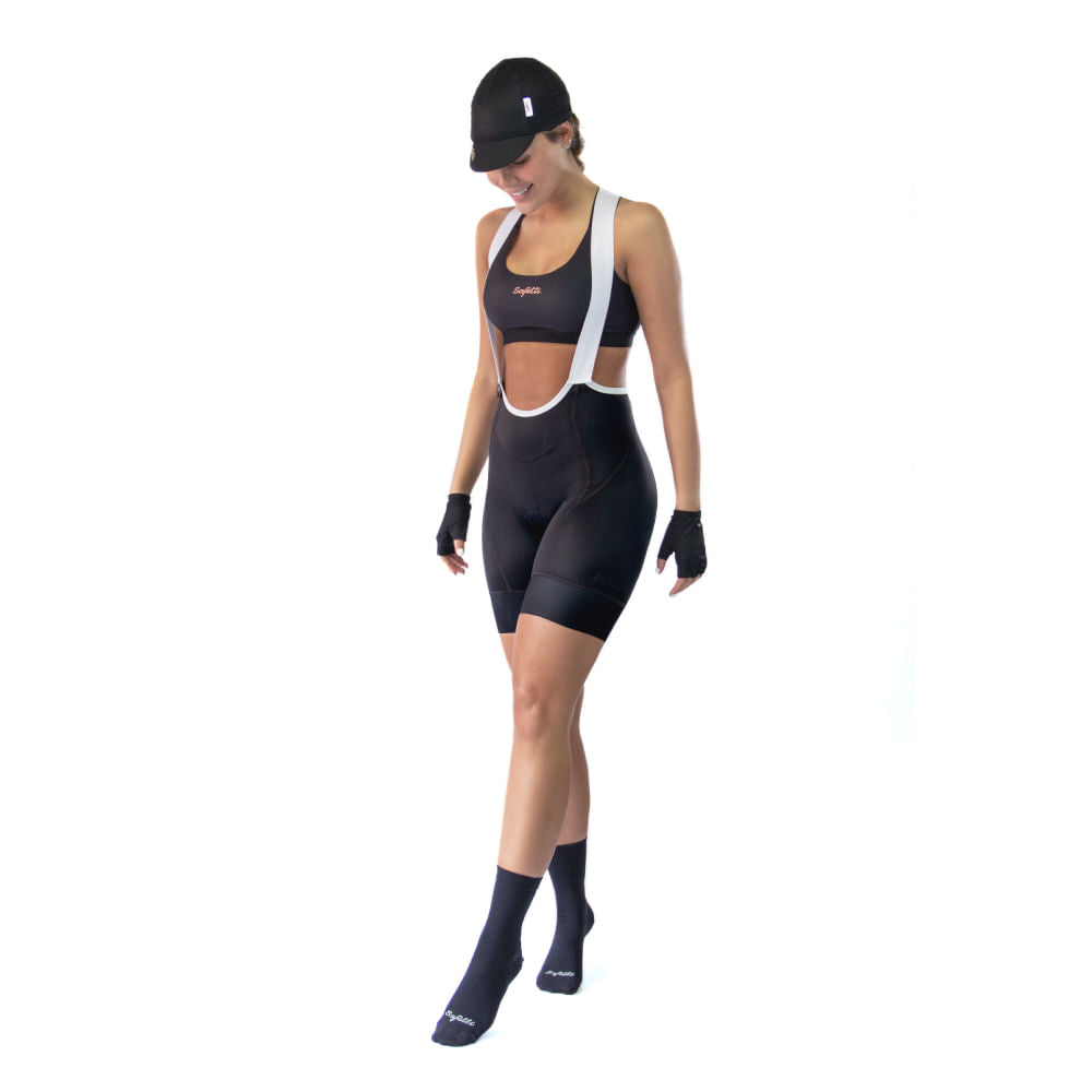 Trascendenza - Nápoles Espressione Scuro - Bib Short. Women. Black