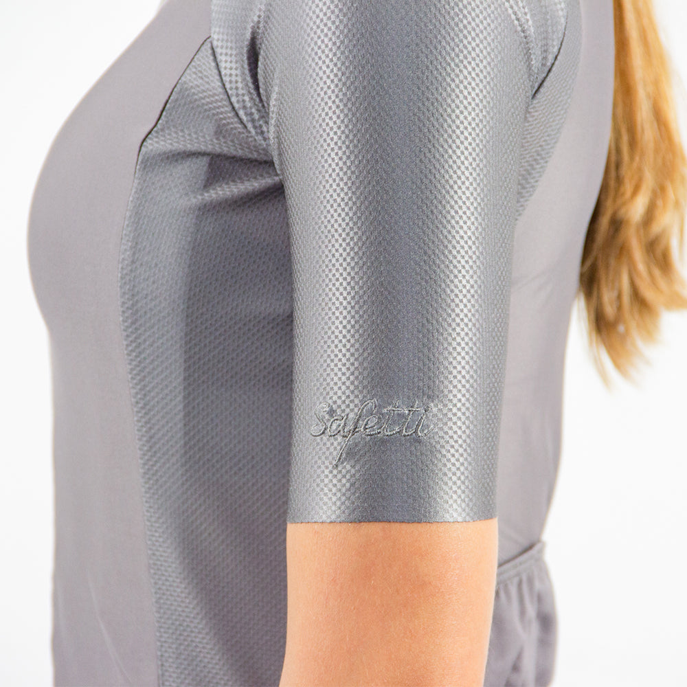 Speed - Essenziale Griggio - Short Sleeve Jersey. Women