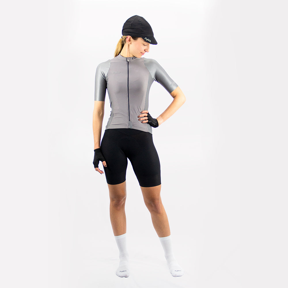 Speed - Essenziale Griggio - Short Sleeve Jersey. Women
